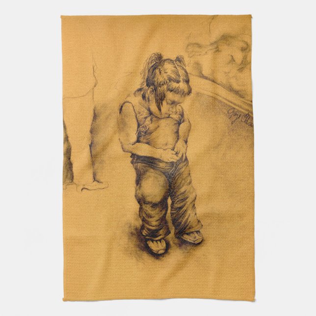 I'm Lost in Le Tianguie, Mexico Kitchen Towel (Vertical)
