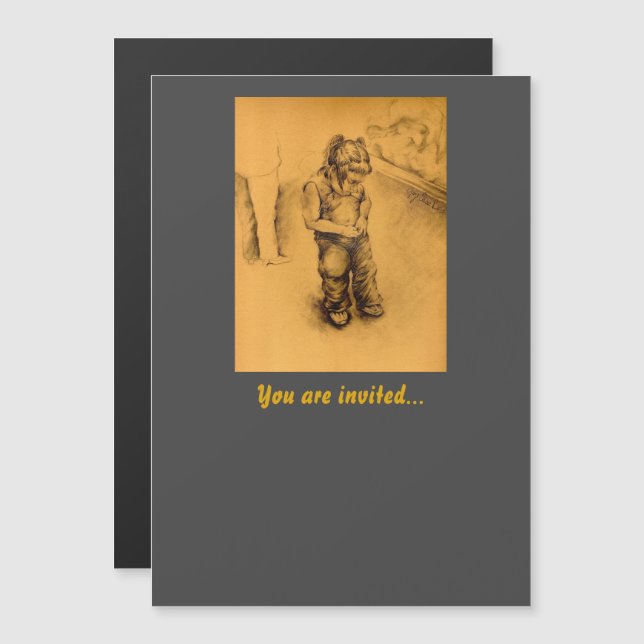 I'm Lost in Le Tianguie, Mexico Magnetic Invitation (Front/Back)