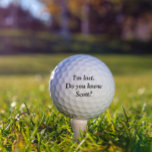 I'm Lost Personalized Name Custom Golf Ball<br><div class="desc">This design was created though digital art. It may be personalized in the area provide or customizing by choosing the click to customize further option and changing the name, initials or words. You may also change the text colour and style or delete the text for an image only design. Contact...</div>