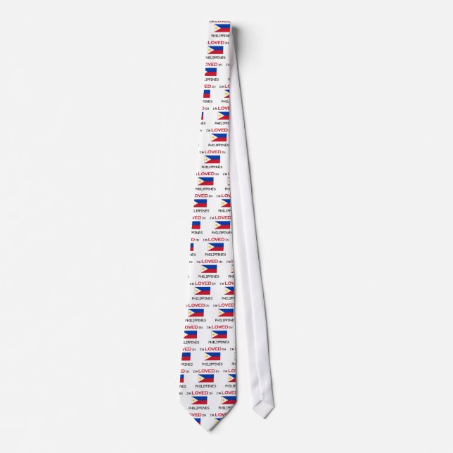 I'm Loved In PHILIPPINES Tie (Front)