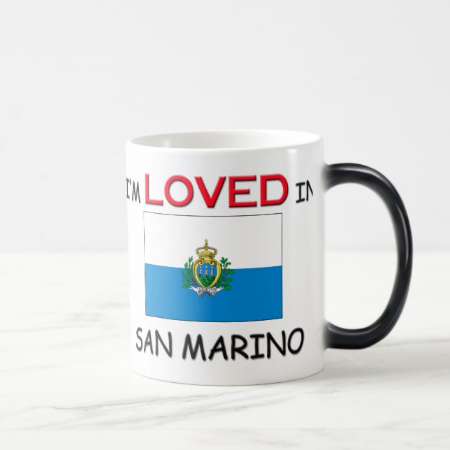 I'm Loved In SAN MARINO Magic Mug (Right)