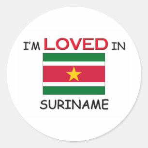 I'm Loved In SURINAME Classic Round Sticker