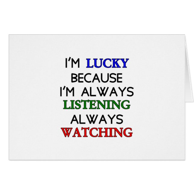 I'm Lucky (Front Horizontal)