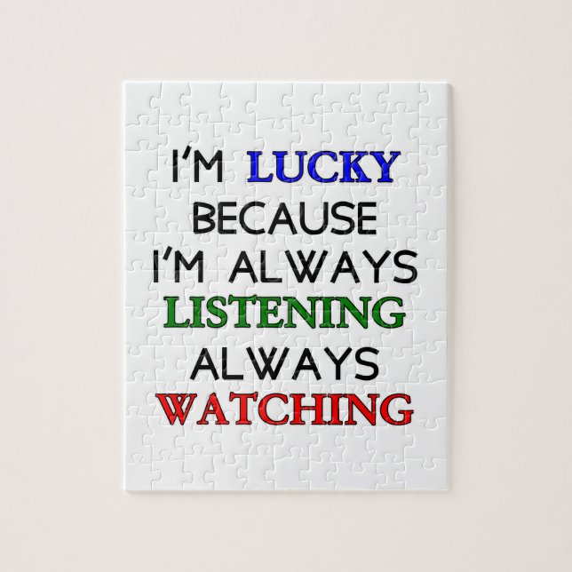 I'm Lucky Jigsaw Puzzle (Vertical)