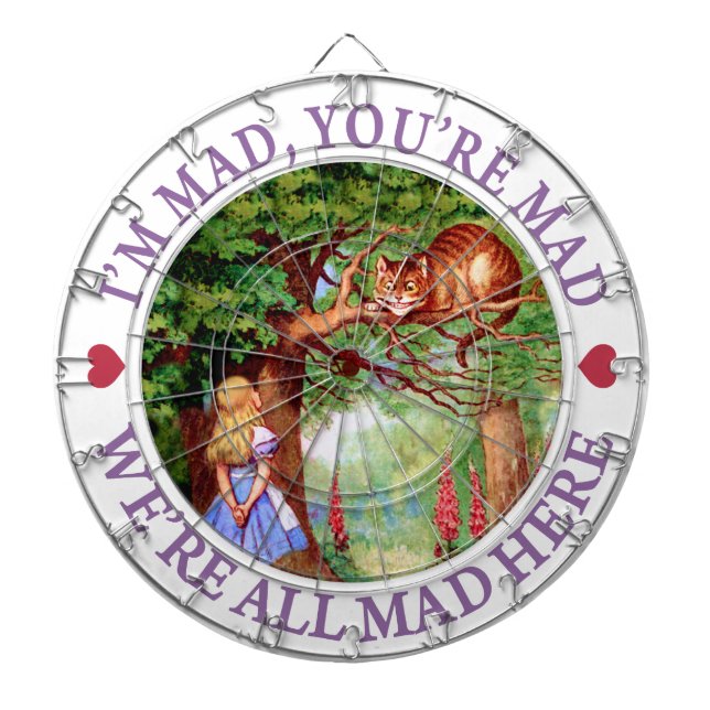 I'm Mad, You're Mad, We're All Mad Here! Dartboard (Front)