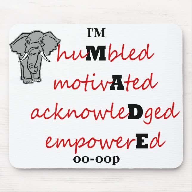 I'm MADE Mouse Pad (Front)