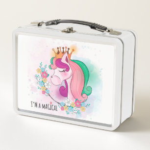 I'm Magical Unicorn Metal Lunch Box
