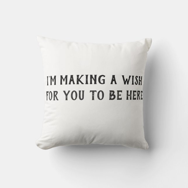 I'm making a wish Pillow (Front)