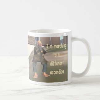 I'm marching to a different accordion coffee mug