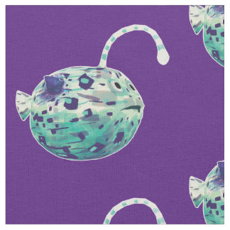 "I'm Mesmerizing..." The puffer-lamp-fish realized Fabric
