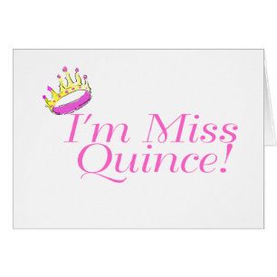 I'm Miss Quince
