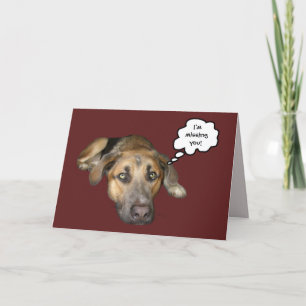 I'm missing you! card