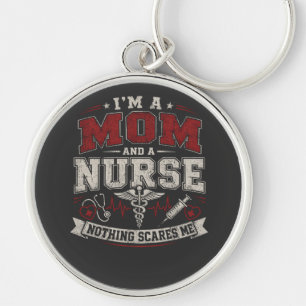 Im Mom And Nurse vinatge Mom Gift mothers day  Keychain