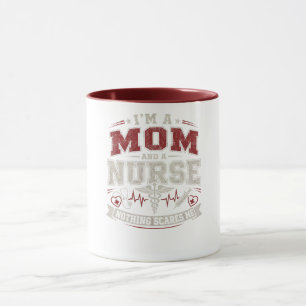 Im Mom And Nurse vinatge Mom Gift mothers day  Mug