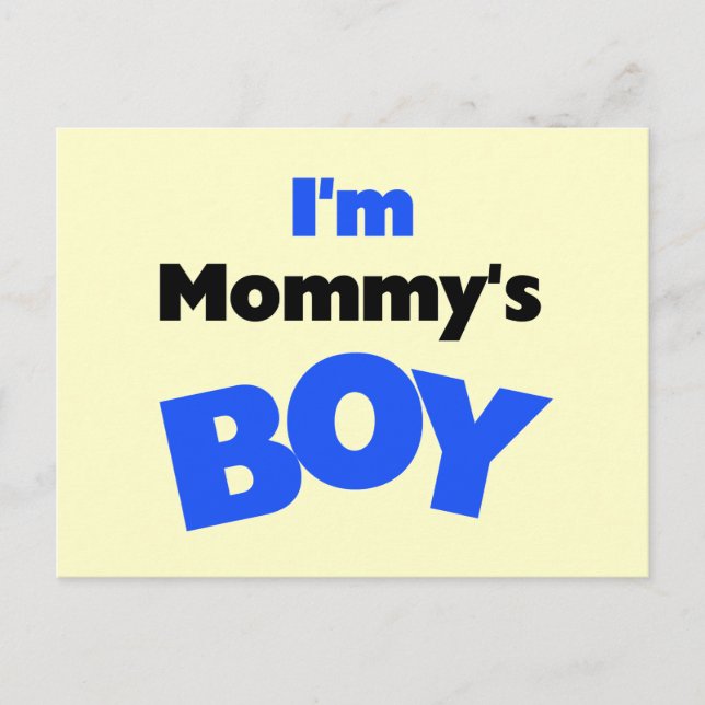 I'm Mommy's Boy T-shirts and Gifts Postcard (Front)