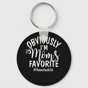 I'm Mom's Favourite Funny Favourite Son-Daughter Keychain