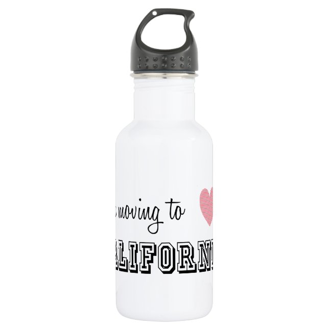 I'm Moving To California 532 Ml Water Bottle (Front)