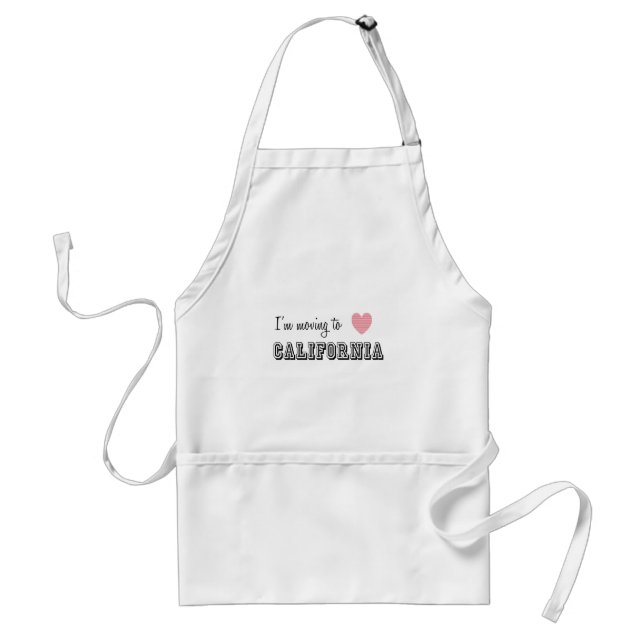 I'm Moving To California Standard Apron (Front)