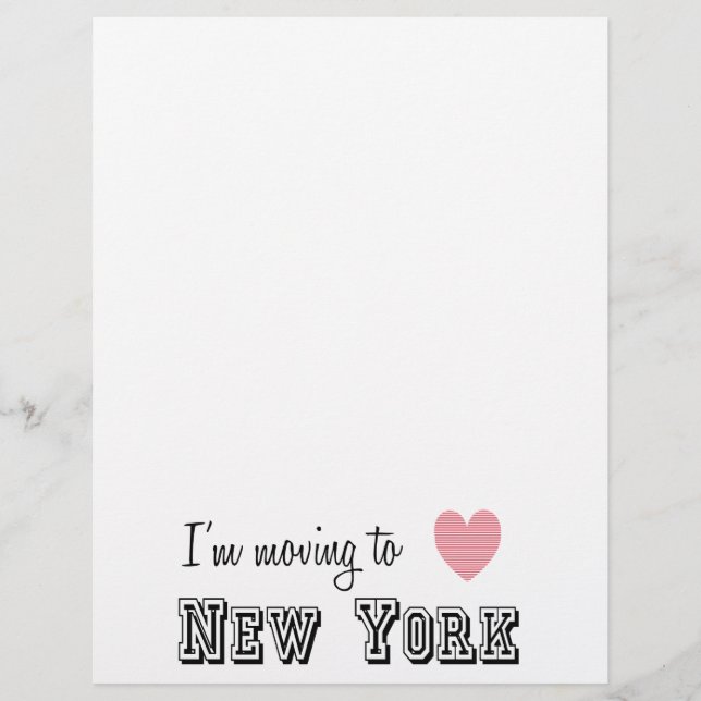 I'm Moving To New York (Front)