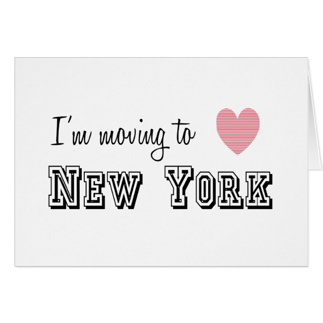 I'm Moving To New York (Front Horizontal)