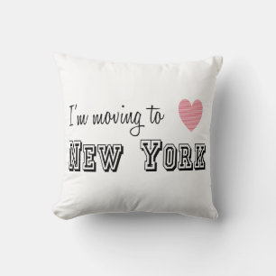 I'm Moving To New York Throw Pillow