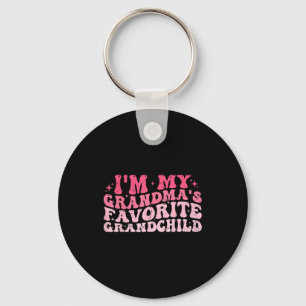 I'm My Grandma's Favorite Granhild Grandson Grandd Keychain