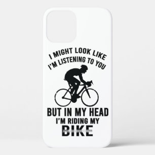 Im my head i'm riding my bike T-Shirt iPhone 12 Case