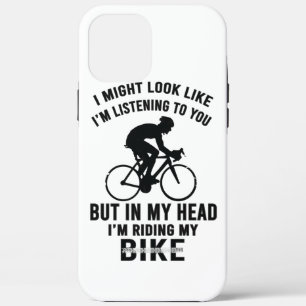 Im my head i'm riding my bike T-Shirt iPhone 12 Pro Max Case