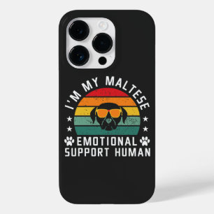 I'm my Maltese Dog's Emotional Support Human Case-Mate iPhone 14 Pro Case