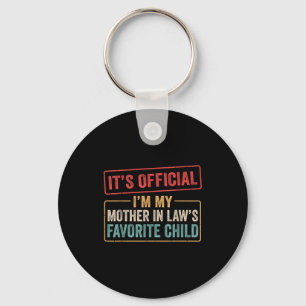 I'm My Mother In Law's Favorite Child Funny Son In Keychain