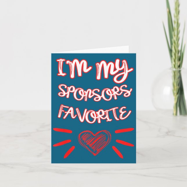 I'm My Snsors Favorite Funny Quote Tank Top  Card (Front)
