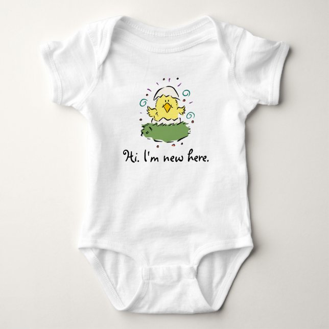 I'm New Here Baby Bodysuit (Front)