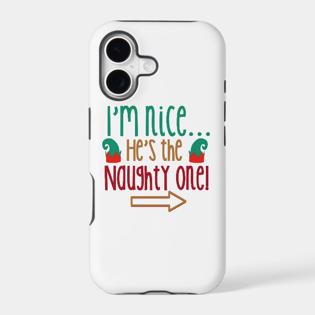 Im Nice Hes Naughty Elf Hat (Back)