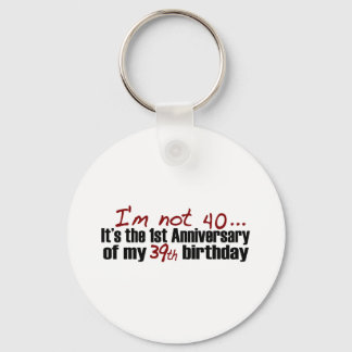 I'M Not 40 Keychain