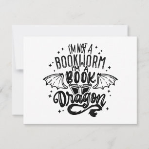I'm Not A Bookworm I'm A Book Dragon Fantasy Book