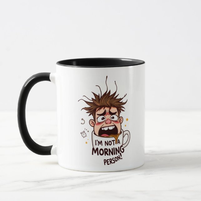 "Im not a morning person" (man) Mug (Left)
