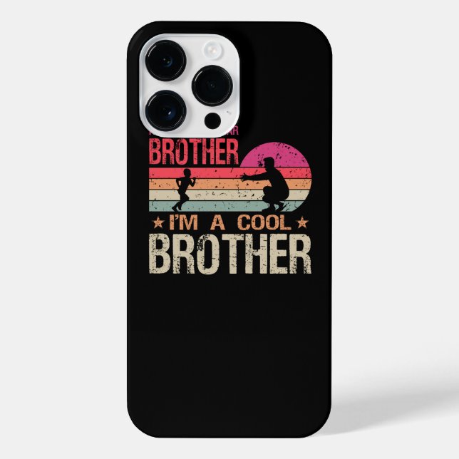 I'm Not A Regular Brother I'm A Cool Brother Vinta iPhone Case (Back)