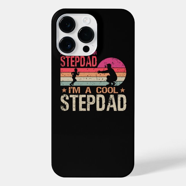 I'm Not A Regular Stepdad I'm A Cool Stepdad Vinta iPhone Case (Back)