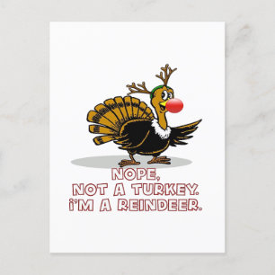 I'm Not A Turkey Postcard