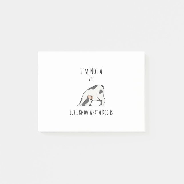 Im Not A Vet But I Know What A Dog Is Post-it Notes (Front)
