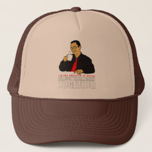 I'm not addicted to coffee trucker hat