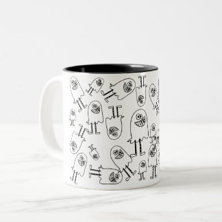 I'm not afraid of ghosts Two-Tone coffee mug