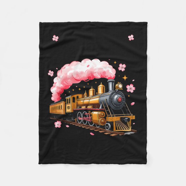 I'm Not Always Train Wreck Just Kidding Toot Funny Fleece Blanket (Front)