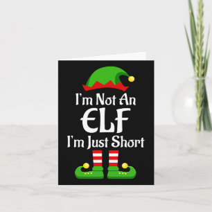Im Not An Elf Family Christmas Pjs Matching Men Wo Card