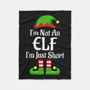 Im Not An Elf Family Christmas Pjs Matching Men Wo Fleece Blanket