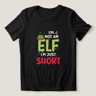 Im Not An Elf Family Christmas Pjs Matching  Tri-Blend Shirt