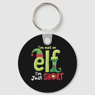 I'm Not An Elf Im Just Short Funny Christmas Match Keychain