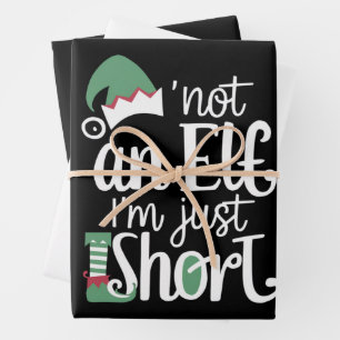 I'm Not An Elf I'm Just Short Funny Christmas Xmas Wrapping Paper Sheet