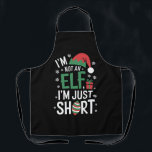 I'm Not An Elf Just Short Funny Christmas Xmas Apron<br><div class="desc">I'm Not An Elf Just Short Funny Christmas Xmas</div>