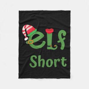 Im Not An Elf Just Short Funny Christmas Xmas Men Fleece Blanket